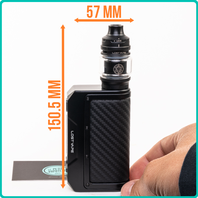 Dimensions Kit Thelema Q200 Pro Lost Vape